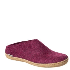 Glerups Unisex Slip On Leather Sole Cranberry