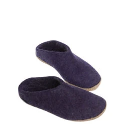 Glerups Unisex Slip On Leather Sole Purple