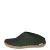 Glerups Unisex Slip On Leather Sole Forest