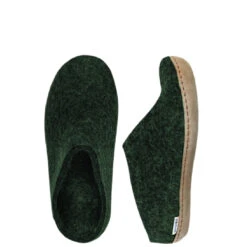 Glerups Unisex Slip On Leather Sole Forest -Summit Footwear 3852746747