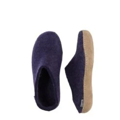 Glerups Unisex Slip On Leather Sole Purple -Summit Footwear 3852748697