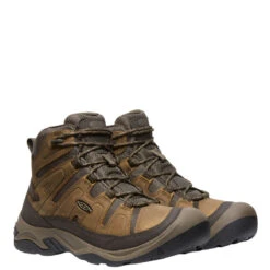 Keen Men's Circadia Mid WP Bison/Brindle -Summit Footwear 3852789436