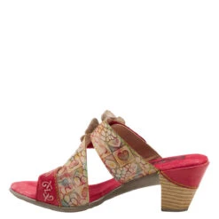 L' Artiste Women's Classical Red Multi -Summit Footwear 3852789730