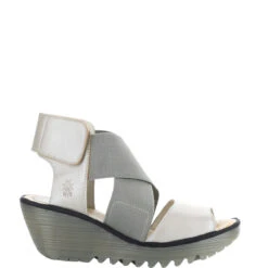 Fly London Women's Yuba Borgogna Silver