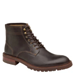 Johnston & Murphy Men's Barrett Plain Toe Boot Dark Brown
