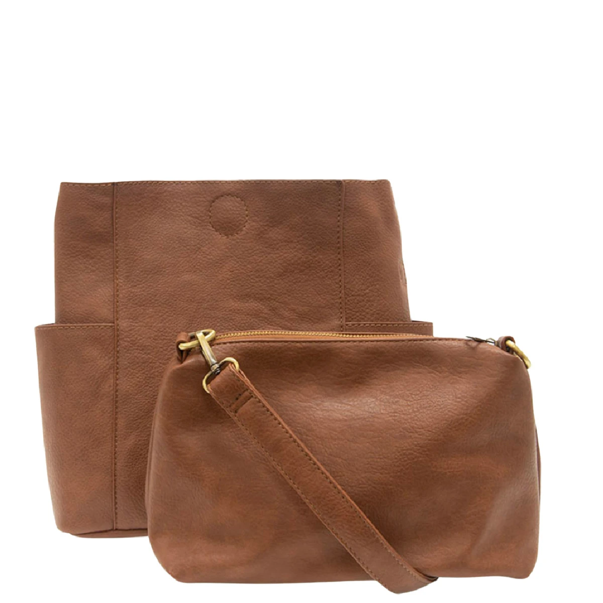 Joy Susan Kayleigh Bucket Bag Walnut 2 Joy Susan Kayleigh Bucket Bag Walnut - Image 2
