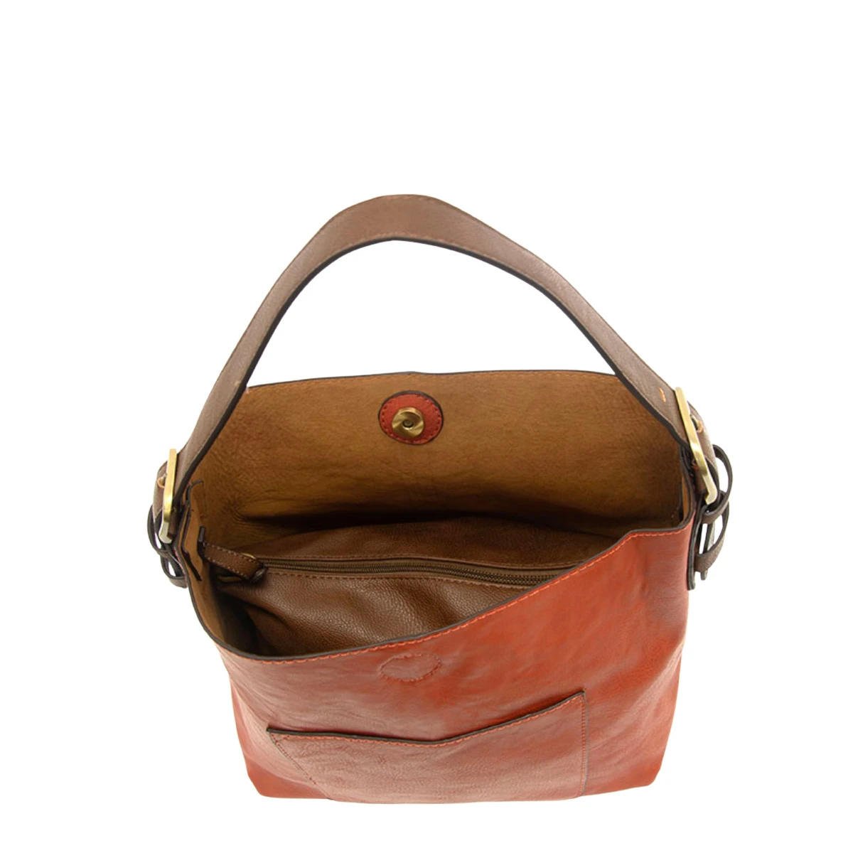 Joy Susan Classic Hobo Handbag Terracotta 3 Joy Susan Classic Hobo Handbag Terracotta - Image 3