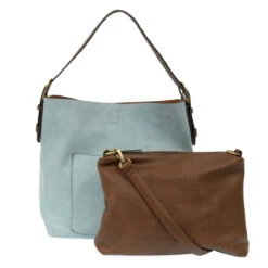 Joy Susan Classic Hobo Handbag Blue Sugar -Summit Footwear 4082415446
