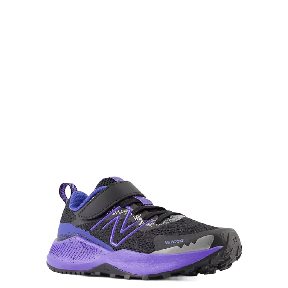 New Balance Kid's DynaSoft Nitrel V5 Bungee Lace Black/Purple 2 New Balance Kid's DynaSoft Nitrel V5 Bungee Lace Black/Purple - Image 2