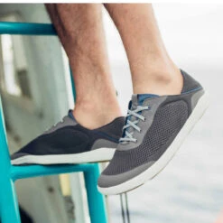 OluKai Men's Moku Pae Pavement/Vintage Blue -Summit Footwear 4133232181