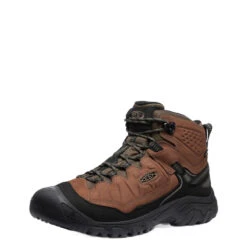 Keen Men's Targhee IV Mid WP Bison/Black -Summit Footwear 4162727607