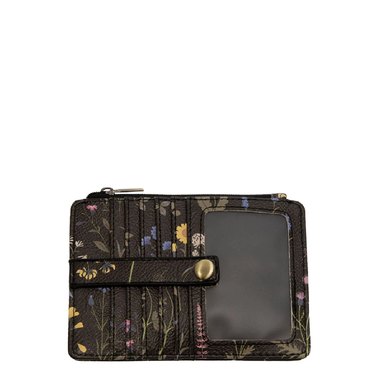 Joy Susan Penny Mini Travel Wallet Black Floral 1 Joy Susan Penny Mini Travel Wallet Black Floral
